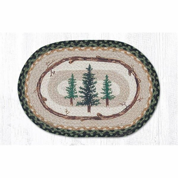 Capitol Importing Co 13 x 19 in. Tall Timbers Oval Printed Placemat 48-116TT
